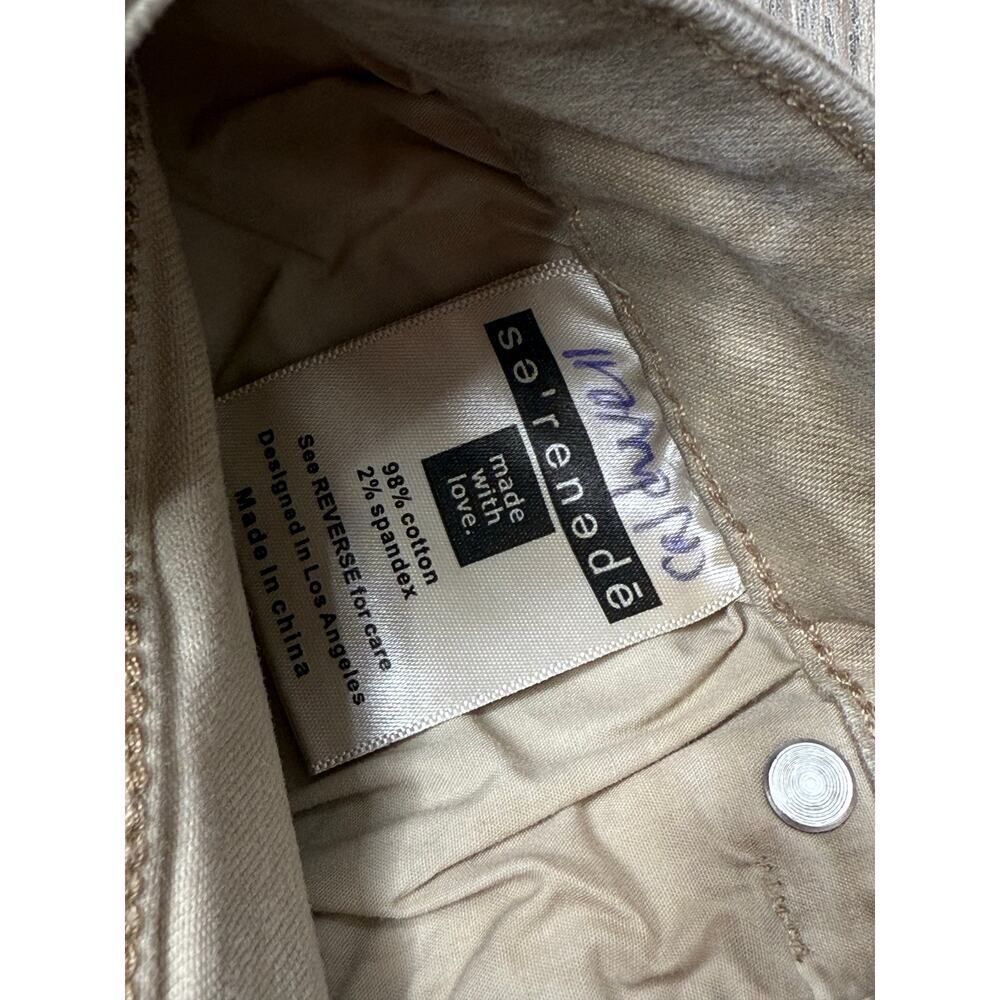 Serenade KILL BILL Men’s Jeans Size 28 L31 Beige with Red Paint - Picture 9 of 9